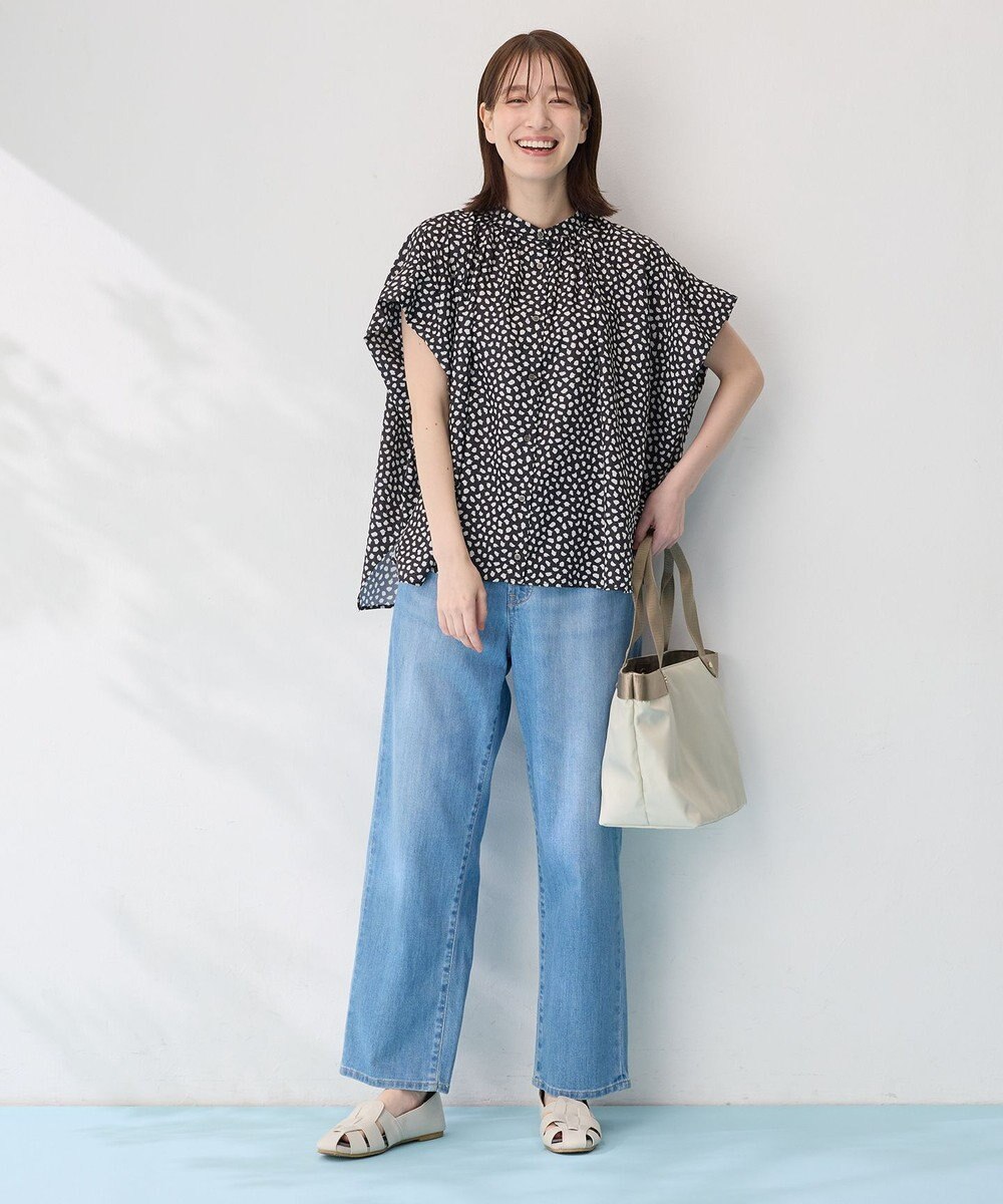 ANY スクエアプリントシャツ 