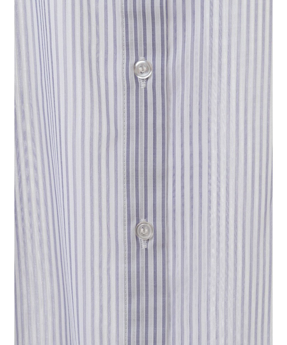 earth music&ecology 袖スリットリボンロングシャツ 