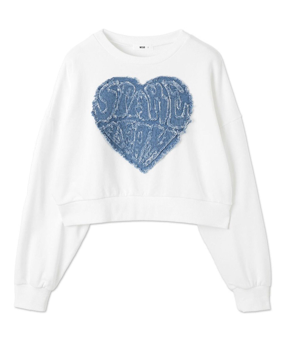 WEGO デニムワッペンプルオーバー 