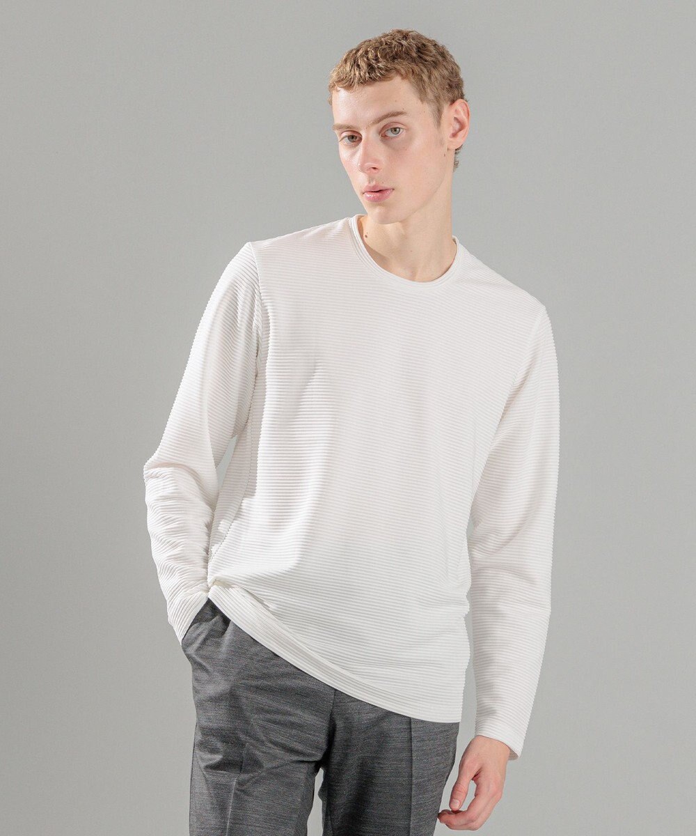 JOSEPH HOMME タックリップルジャージー　クルーネックカットソー 