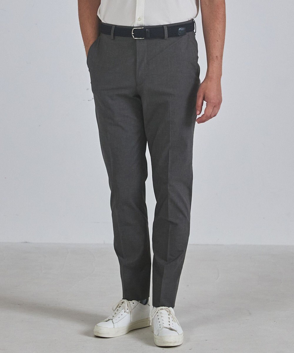 GOTAIRIKU 仕事で着られる 冷んやり綿パン【接触冷感/ストレッチ】ストレッチサマーポプリン 