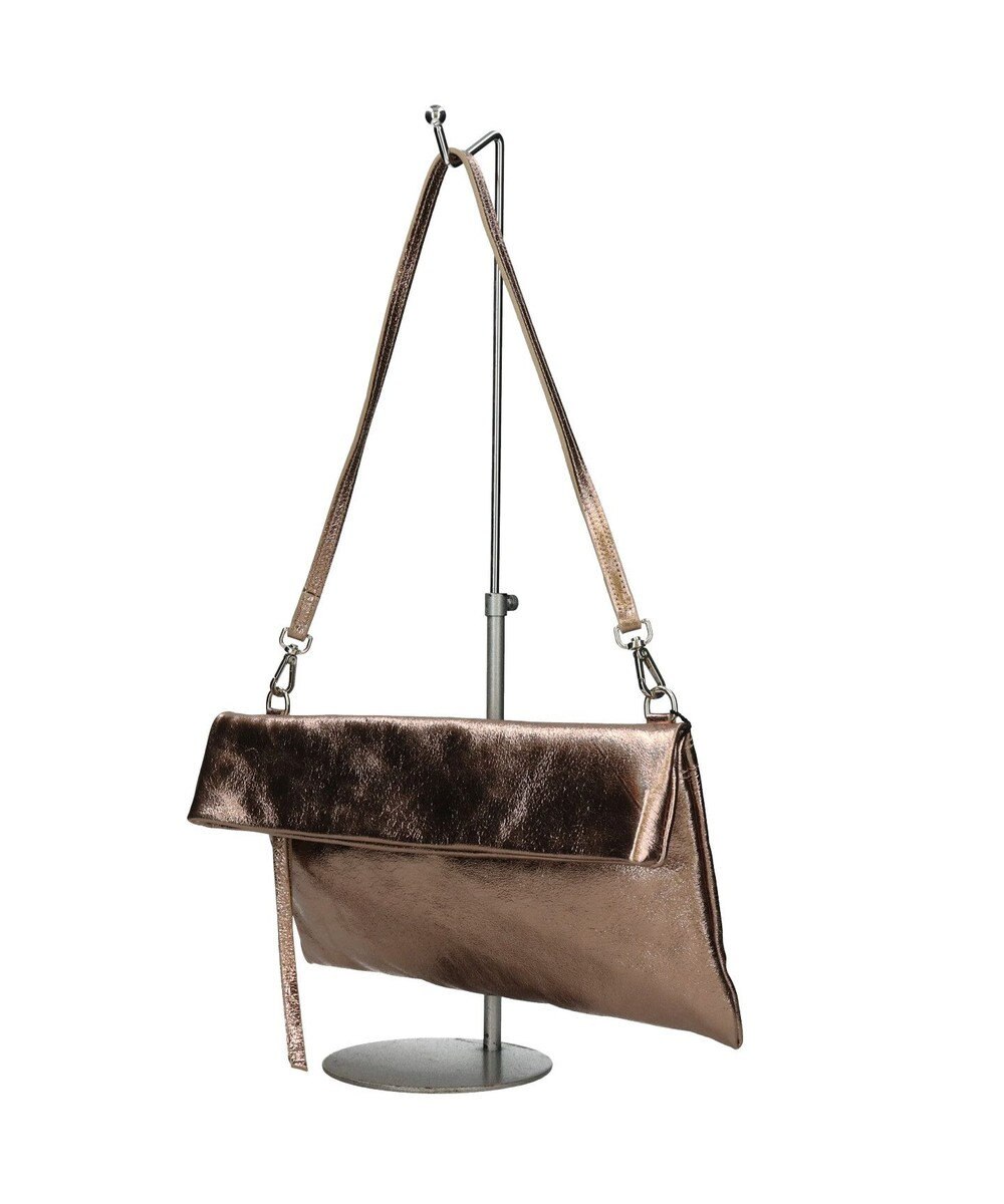 INTER-CHAUSSURES 【ANDREA CARDONE】レザーワイドサコッシュ 