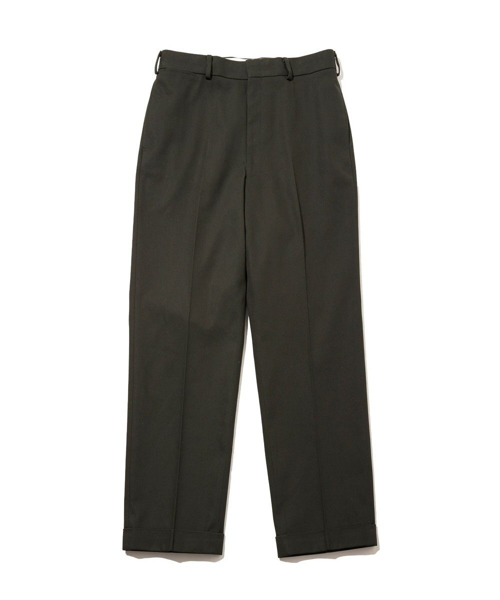 J.PRESS MEN 【J.PRESS ORIGINALS】Cotton Polyester Drill New Piped Stem Slacks / Big Back Belt / Japan Made 