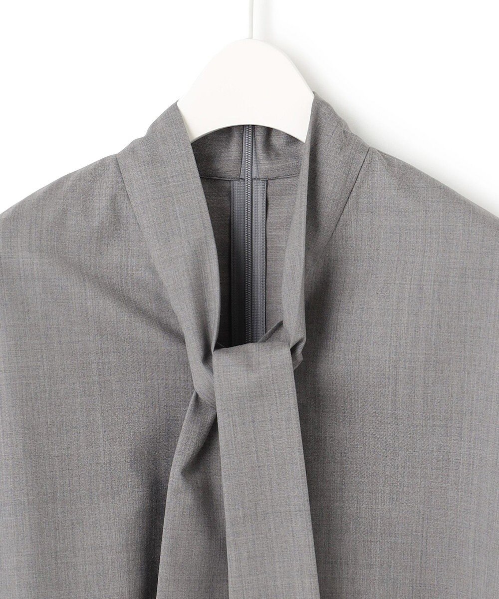 ICB 【洗える】T/Wブロード ボウタイブラウス 