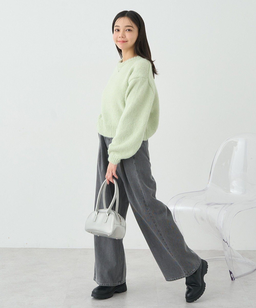 earth music&ecology スパンコールショートニットプルオーバー 