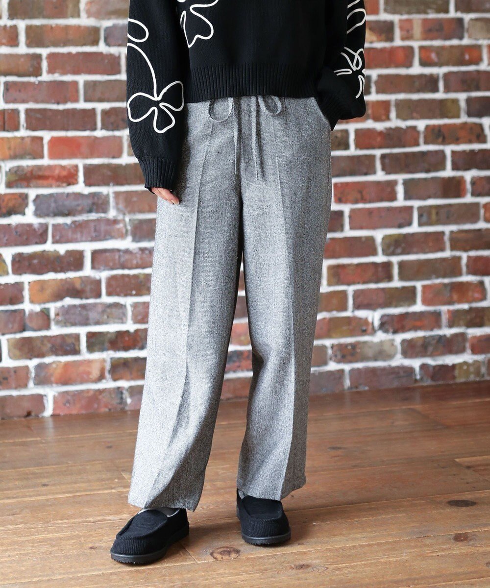 Green Parks ・ＥＬＥＮＣＡＲＥ　ＤＵＥ　ツイードカーブパンツ 