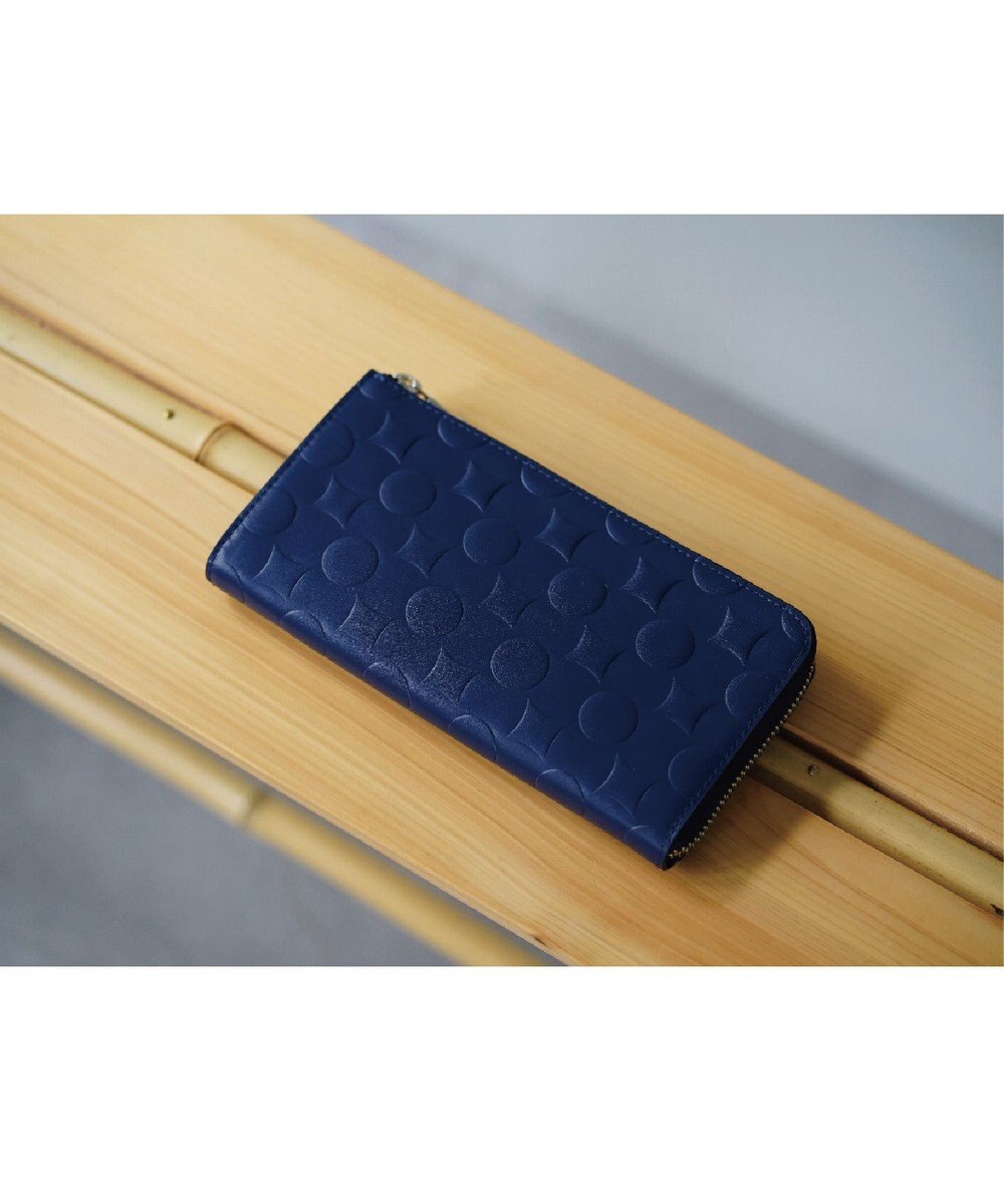 MIYABIYA La quoh with kirakaracho 南蛮七宝 エンボスレザーL字財布 