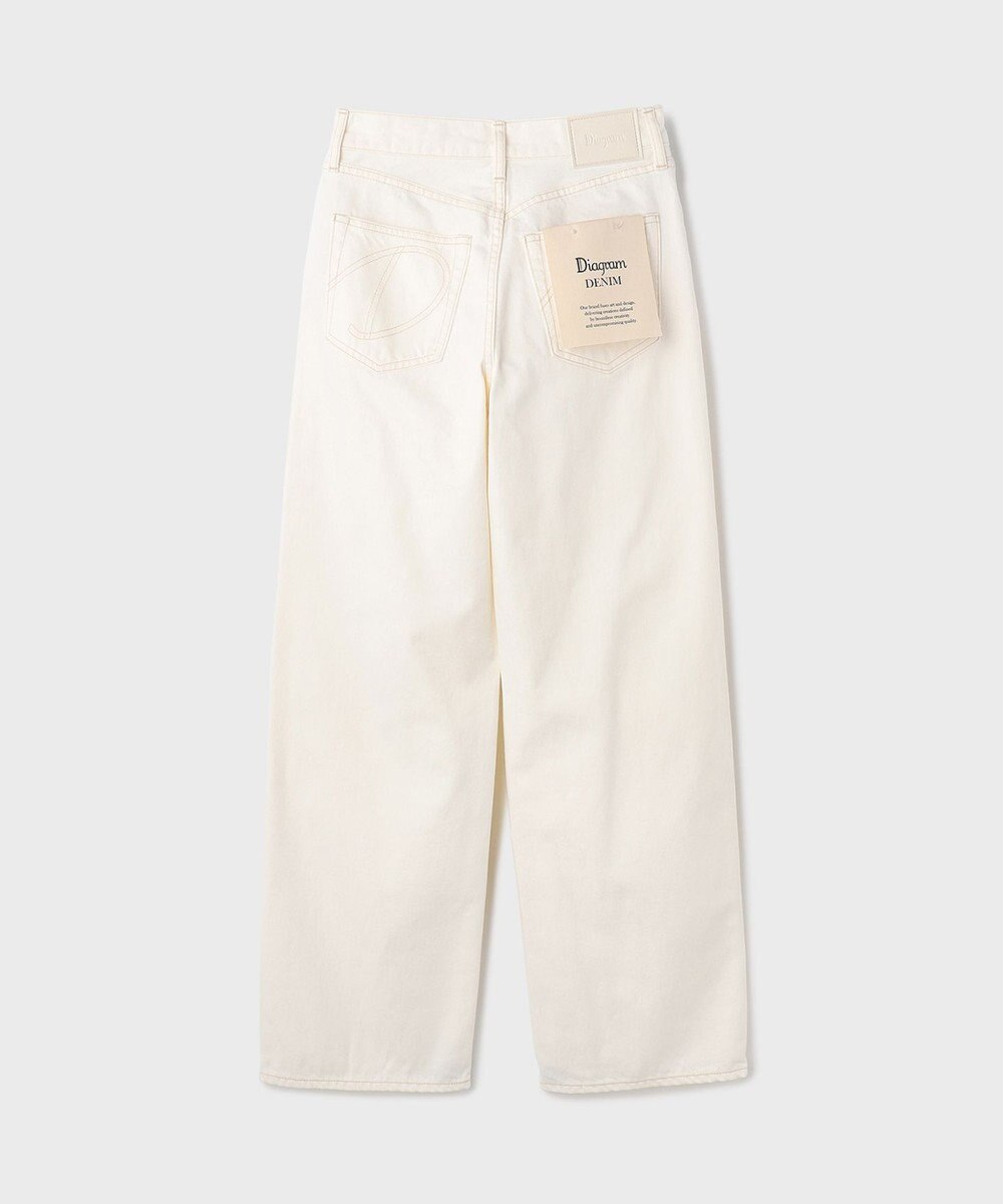 GRACE CONTINENTAL ワイドストレートホワイトデニム 