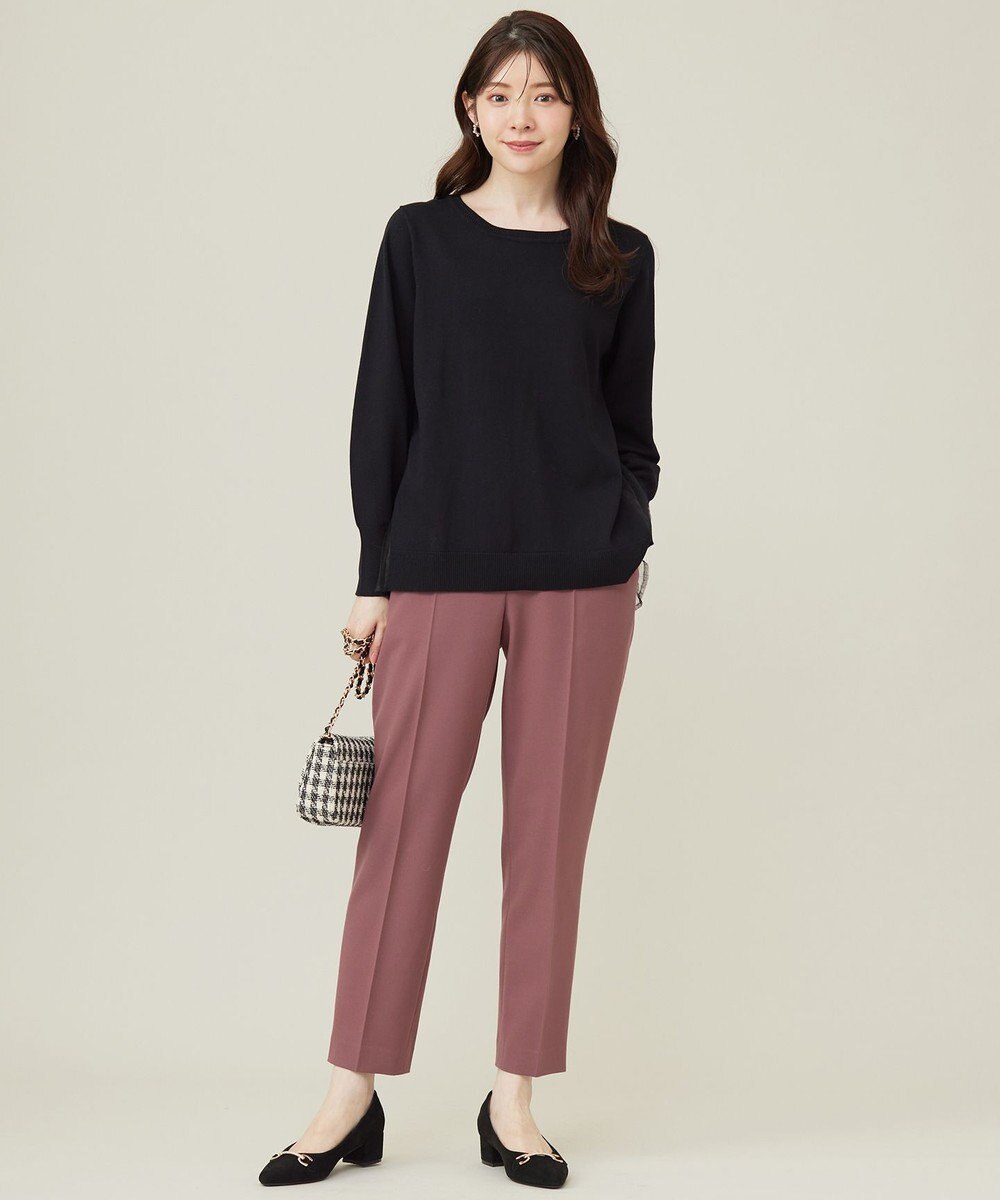 ANY SIS 【WEB・一部店舗限定】バックチュールコンビ ニット 