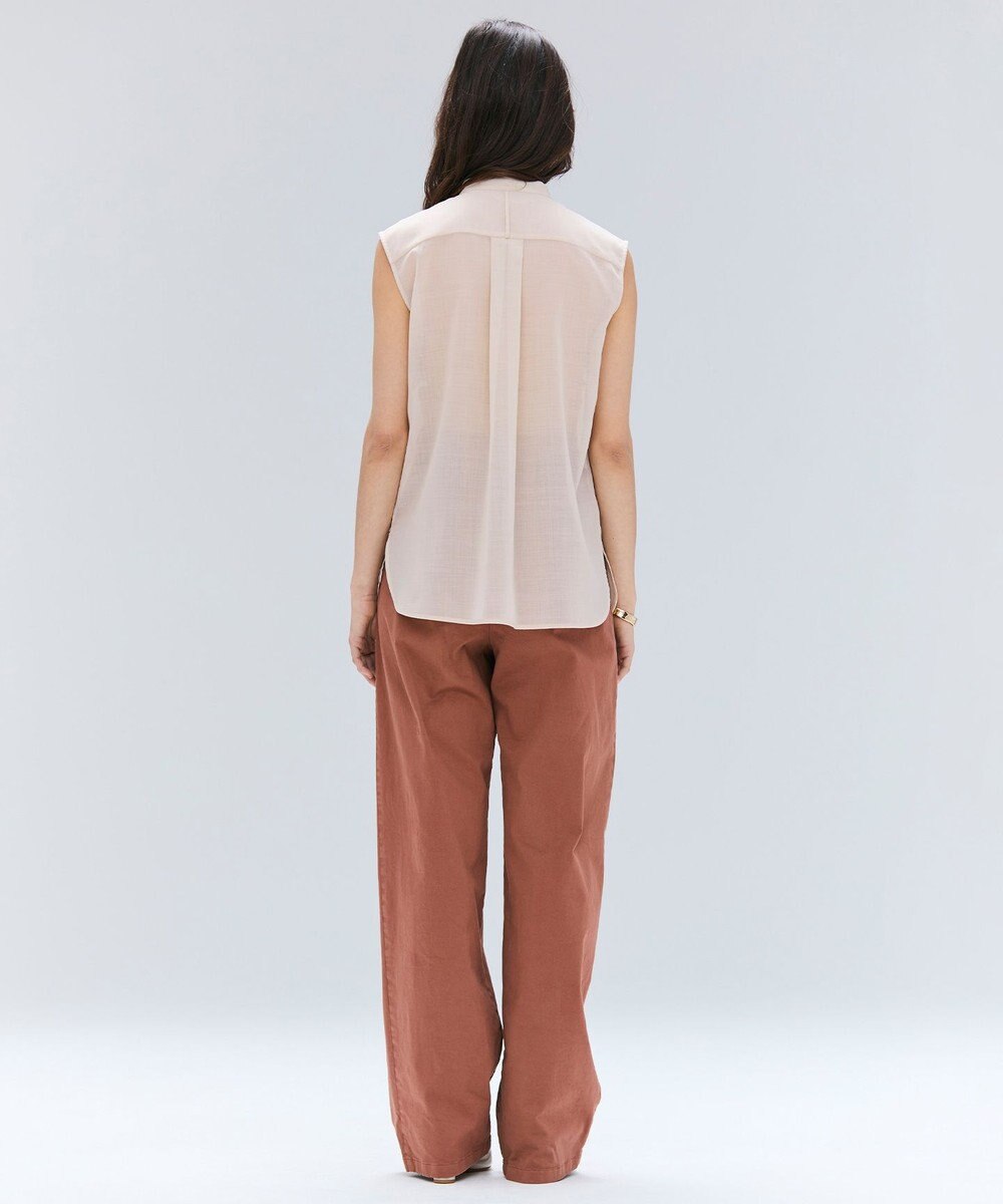 BEIGE， 【洗える】MOYE / シアーウールビックボウタイブラウス 