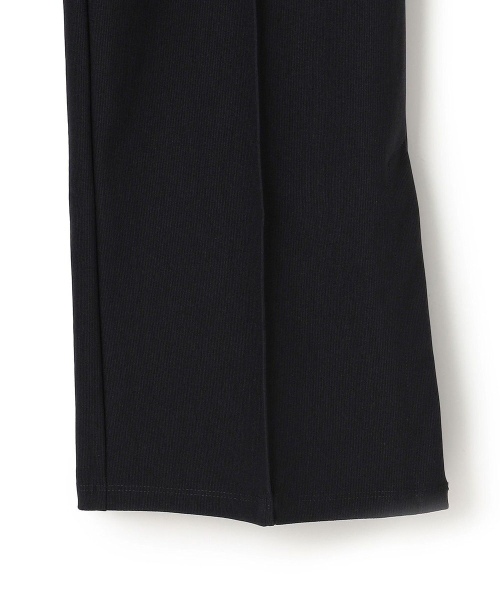 BEIGE， 【BEIGE,ecru/WEB限定】RIB BOTTOMS / ウエストゴムストレッチリブフレアパンツ 