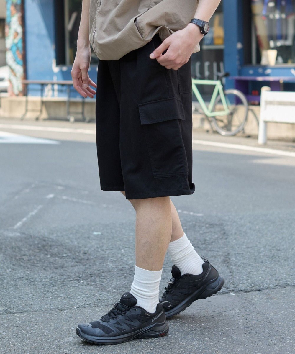 WEGO 【ウエストゴム】イージーバギーカーゴショーツ 