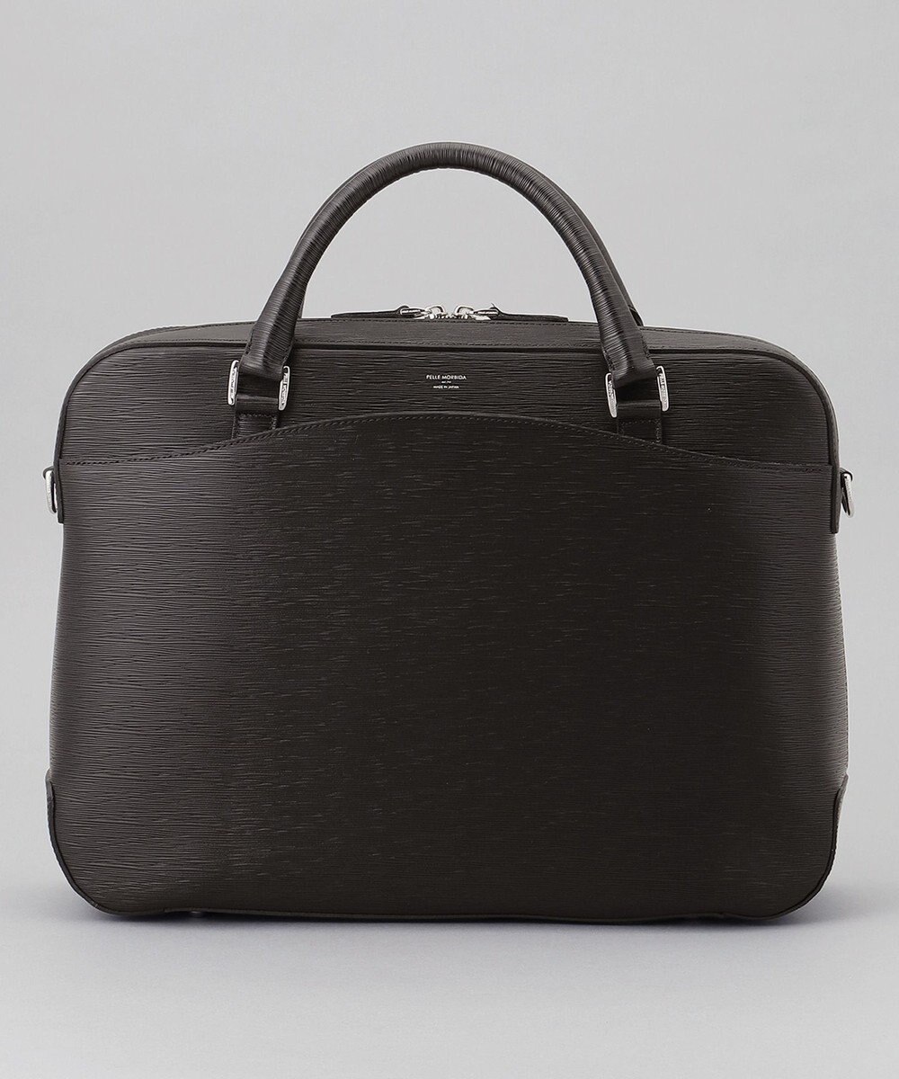 GOTAIRIKU 日本製【PELLE MORBIDA】型押しレザー ブリーフバッグ 