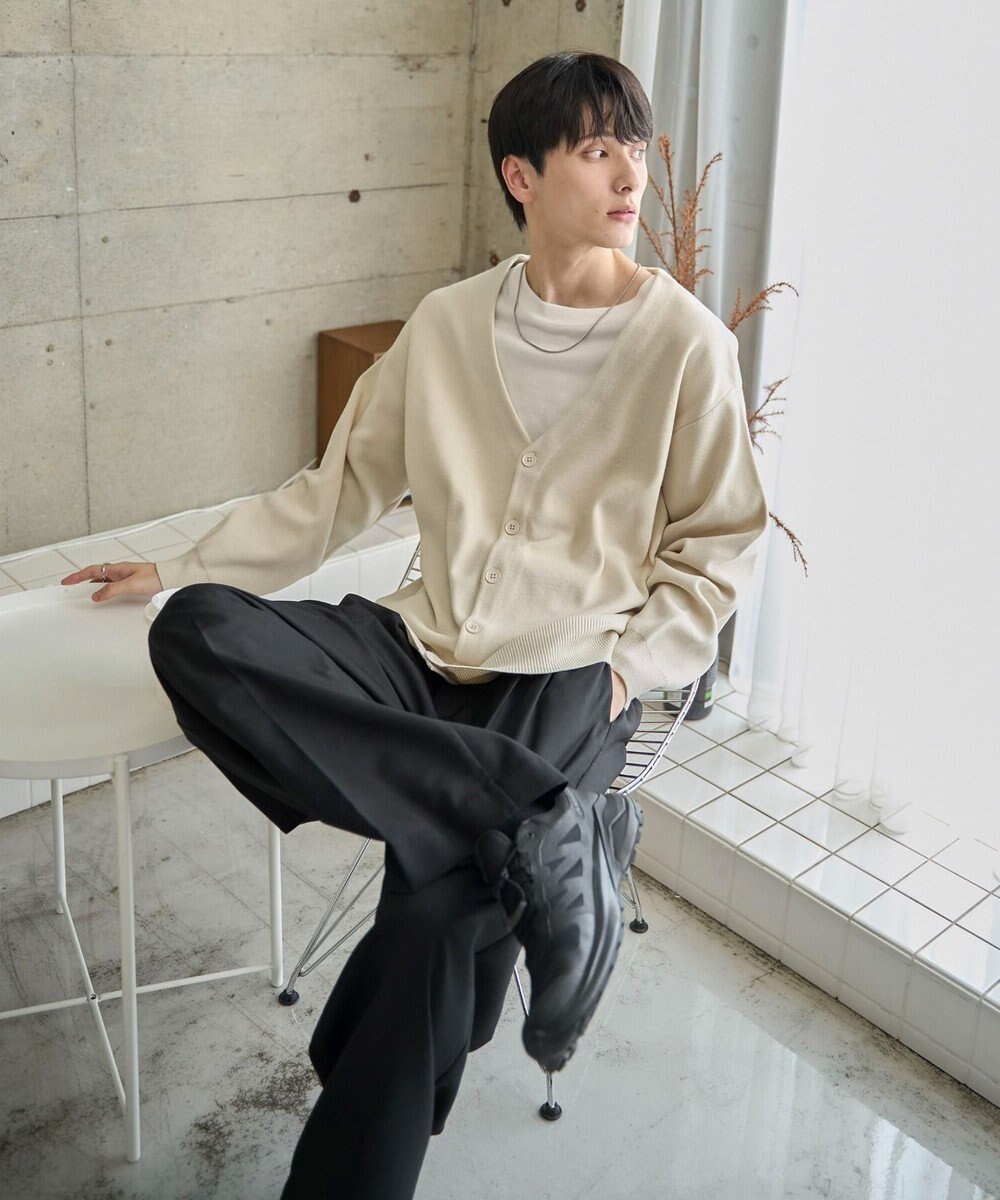 WEGO 【ユニセックス着用ITEM】ミラノリブカーディガン 