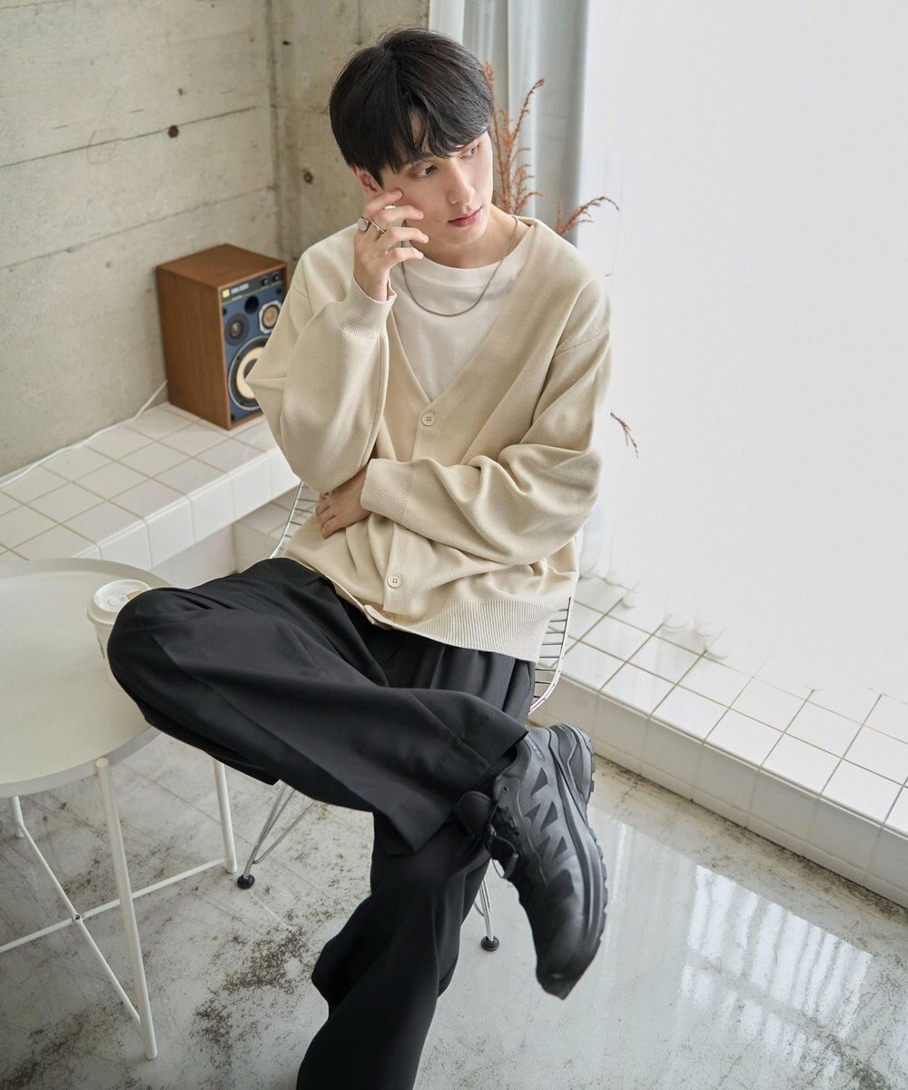 WEGO 【ユニセックス着用ITEM】ミラノリブカーディガン 