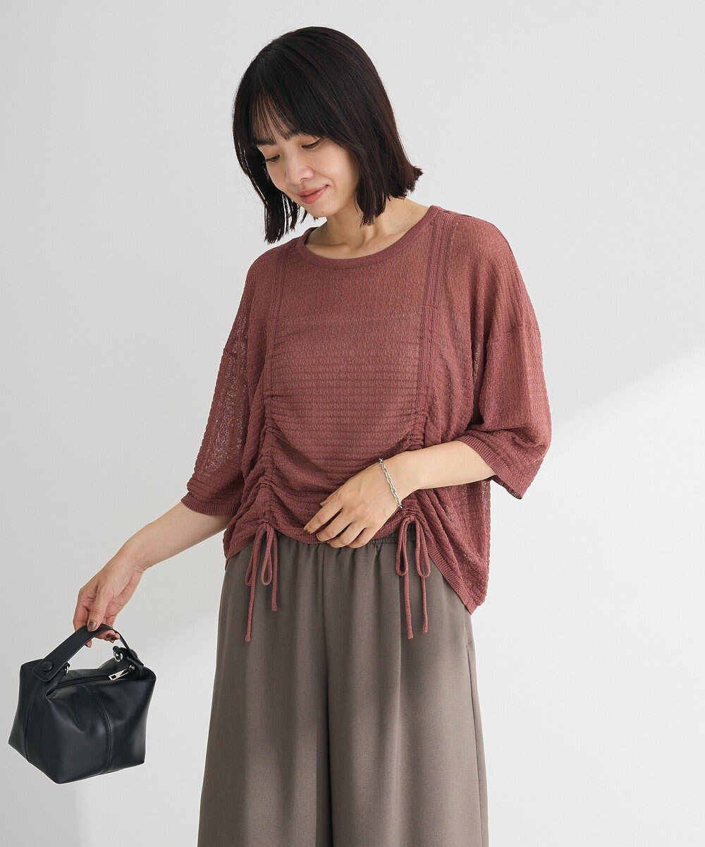 Green Parks ・ＥＬＥＮＣＡＲＥ　ＤＵＥ　シャーリングシアーニット 