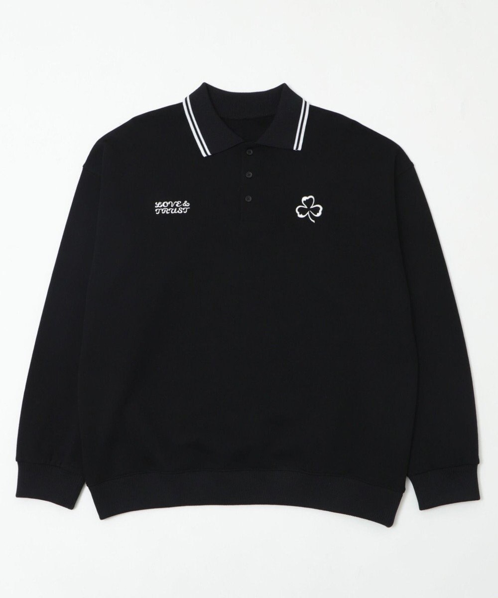 WEGO 【ユニセックス着用ITEM/MLサイズ展開】モチーフロゴポロスウェット 