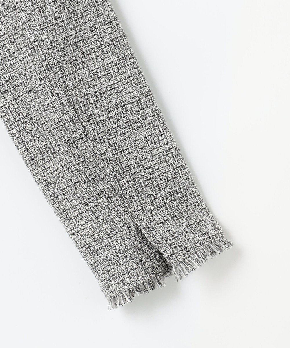 自由区 L 【17号サイズまで展開・カタログ掲載】ライトミックスツイード ジャケット 