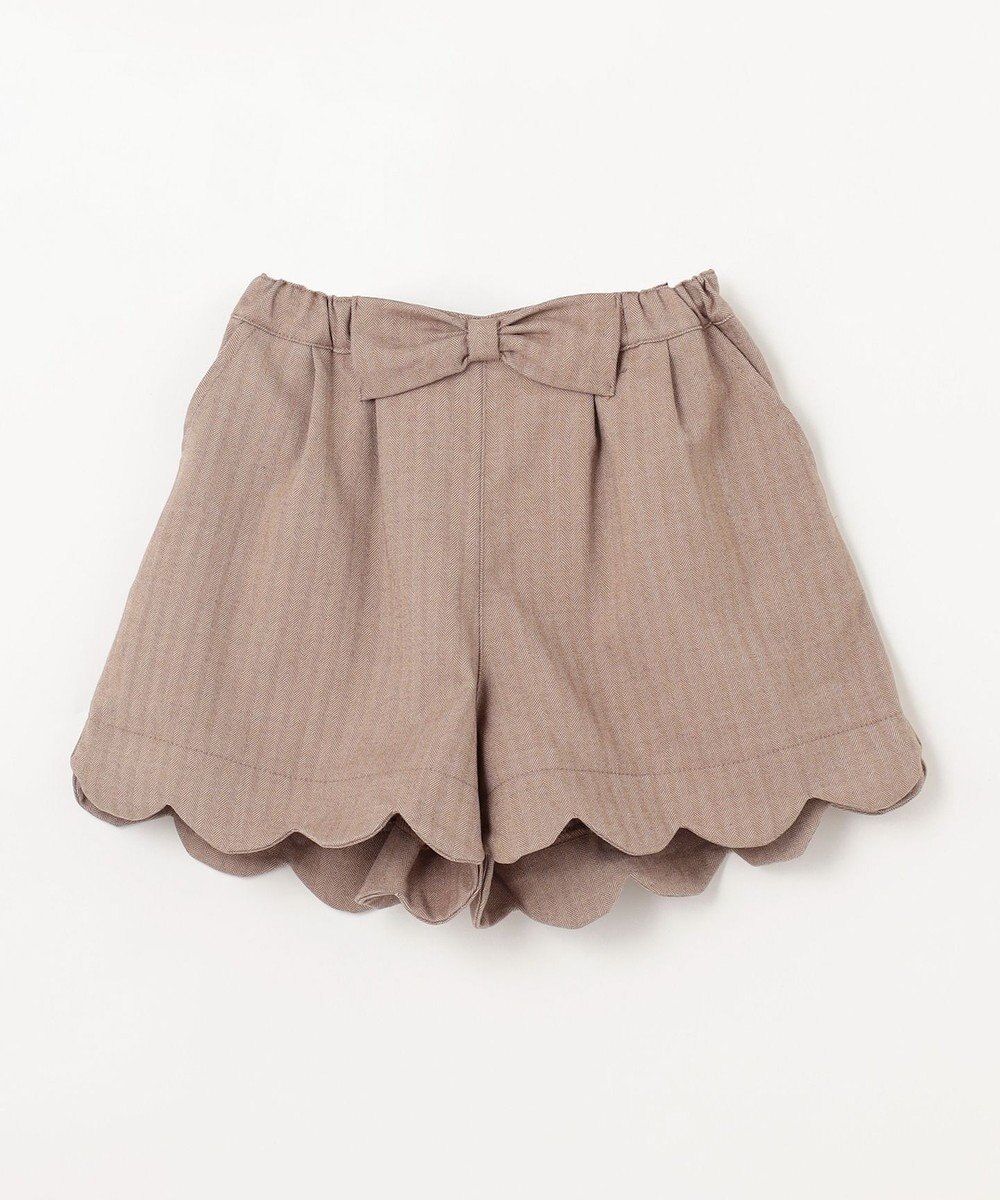 ANY KIDS ミニ丈 へリンボン キュロット 