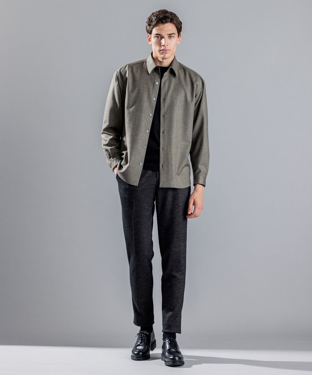 JOSEPH HOMME WOOL CASHMERE TWILL SHIRT 