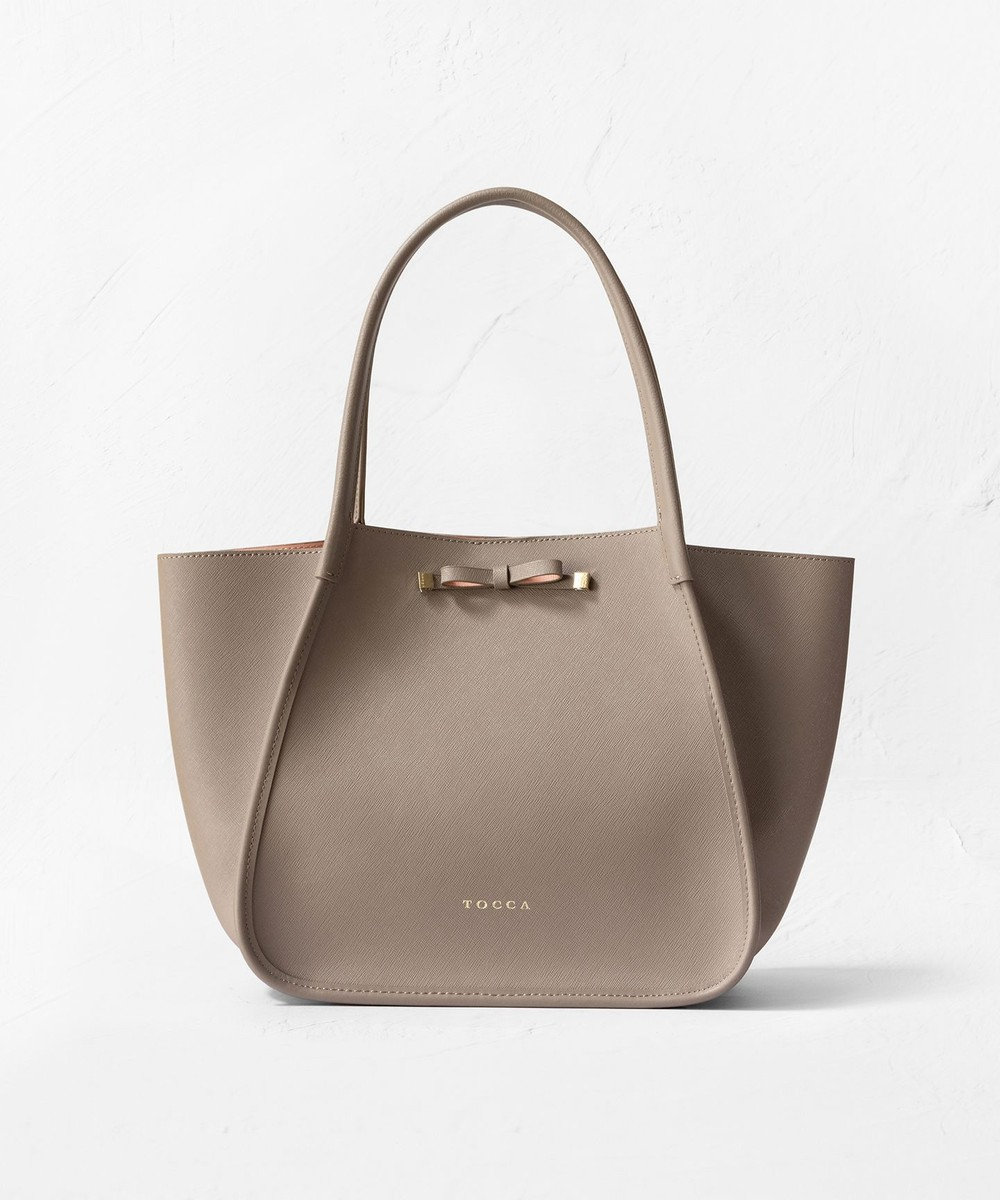 NUAGE LEATHER TOTE トートバッグ, ブラック系, F