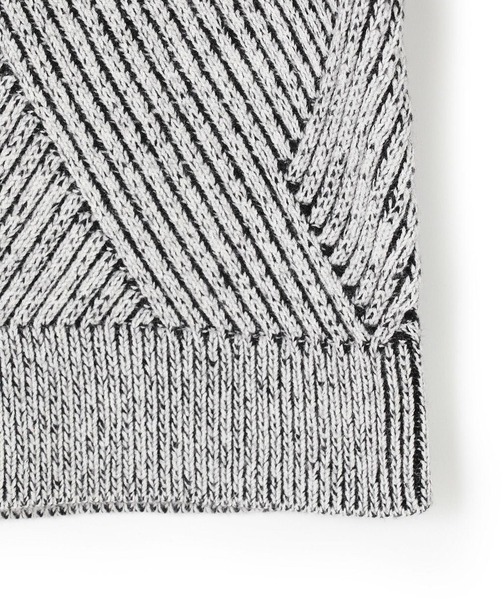 JOSEPH HOMME ビッグジオメトリージャガード　クルーネック 