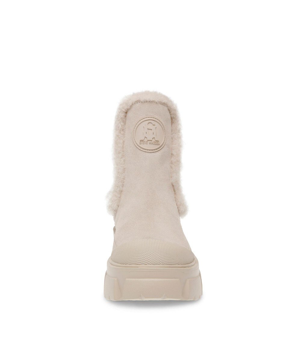 STEVE MADDEN TOWNSHIP 厚底サイドゴアムートンブーツ 