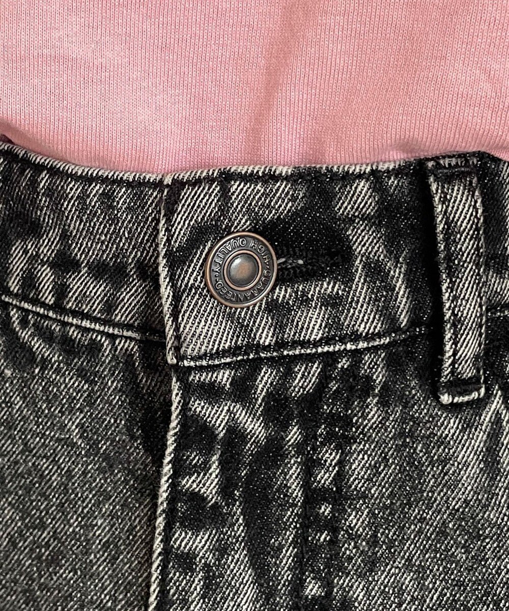 WEGO デニムフリルミニスカート 