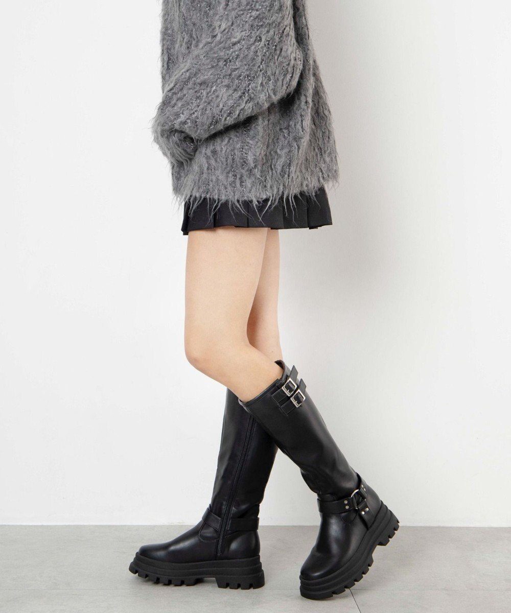 WEGO 厚底エンジニアロングブーツ 