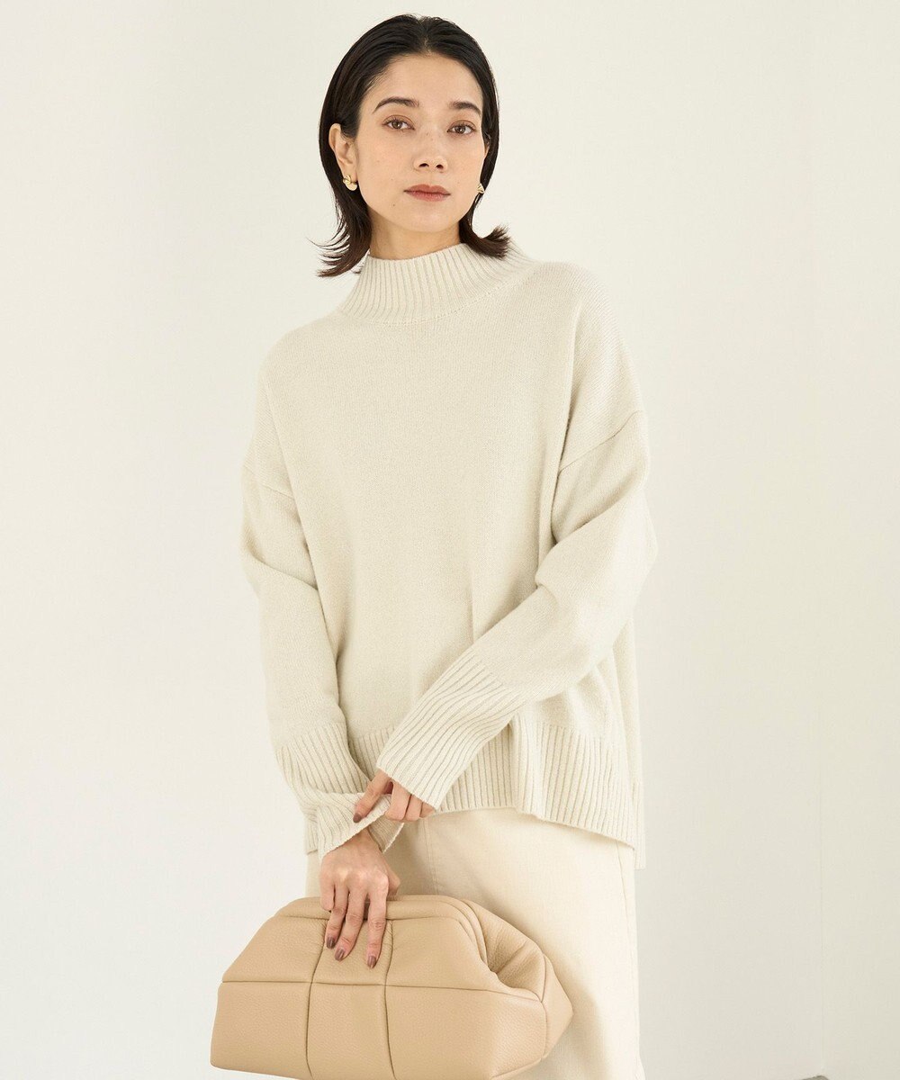 UNFILO カシミヤブレンド ハイネック ラメニット 