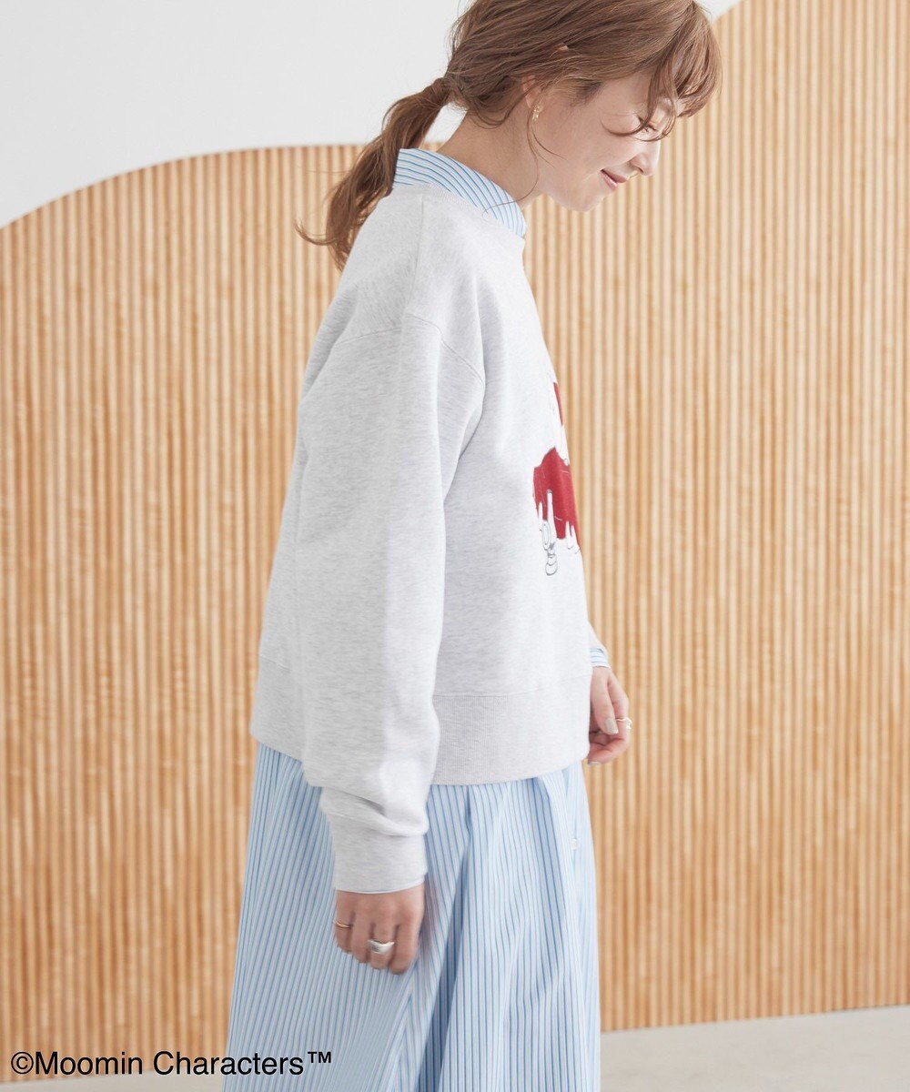 AMERICAN HOLIC Moomin フロッキープリント裏毛プルオーバー 