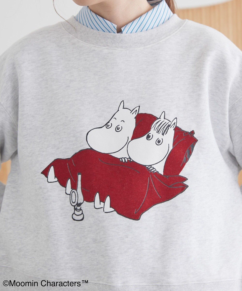 AMERICAN HOLIC Moomin フロッキープリント裏毛プルオーバー 