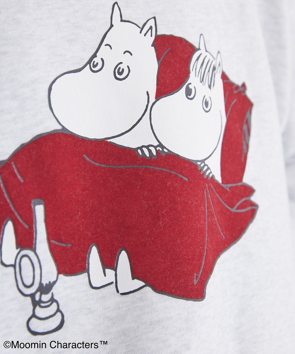AMERICAN HOLIC Moomin フロッキープリント裏毛プルオーバー 