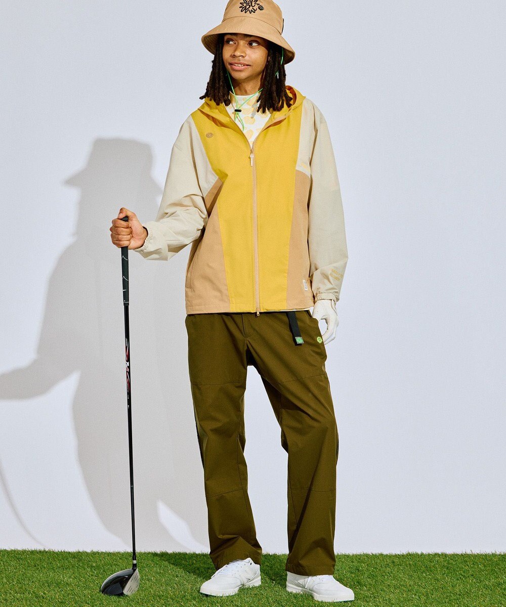 PW CIRCULUS 【撥水加工/ストレッチ】サイドストライプ ワイドパンツ ゴルフ 