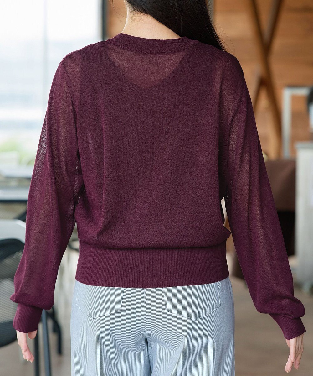 Tiaclasse 麻タッチカーディガン 