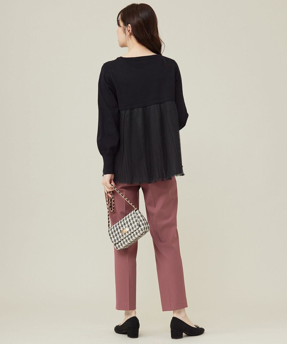 ANY SIS 【WEB・一部店舗限定】バックチュールコンビ ニット 