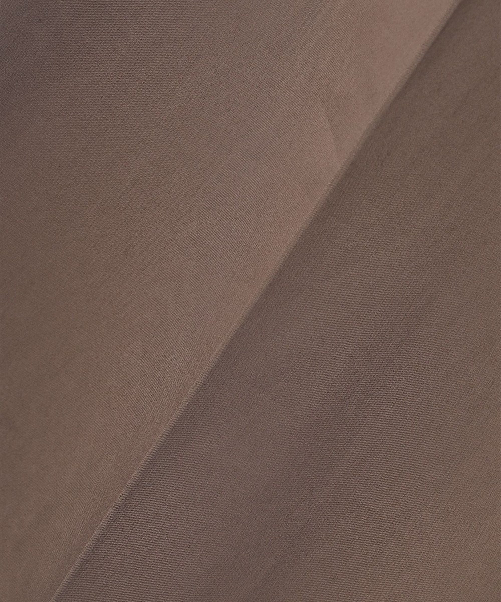 自由区 L 【接触冷感・洗える】コットンサテンストレッチクロップド丈ワイド パンツ 