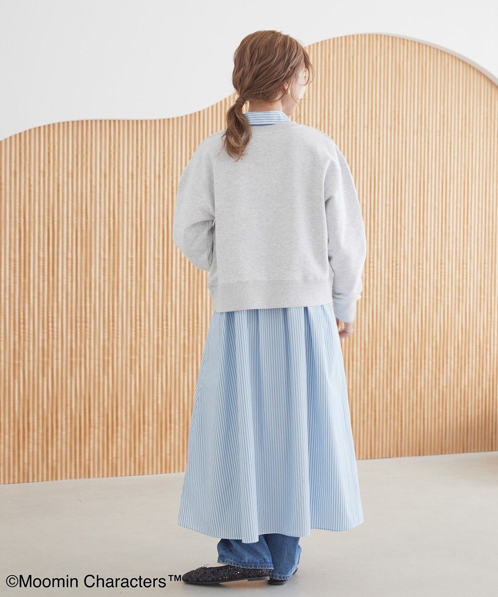 AMERICAN HOLIC Moomin フロッキープリント裏毛プルオーバー 