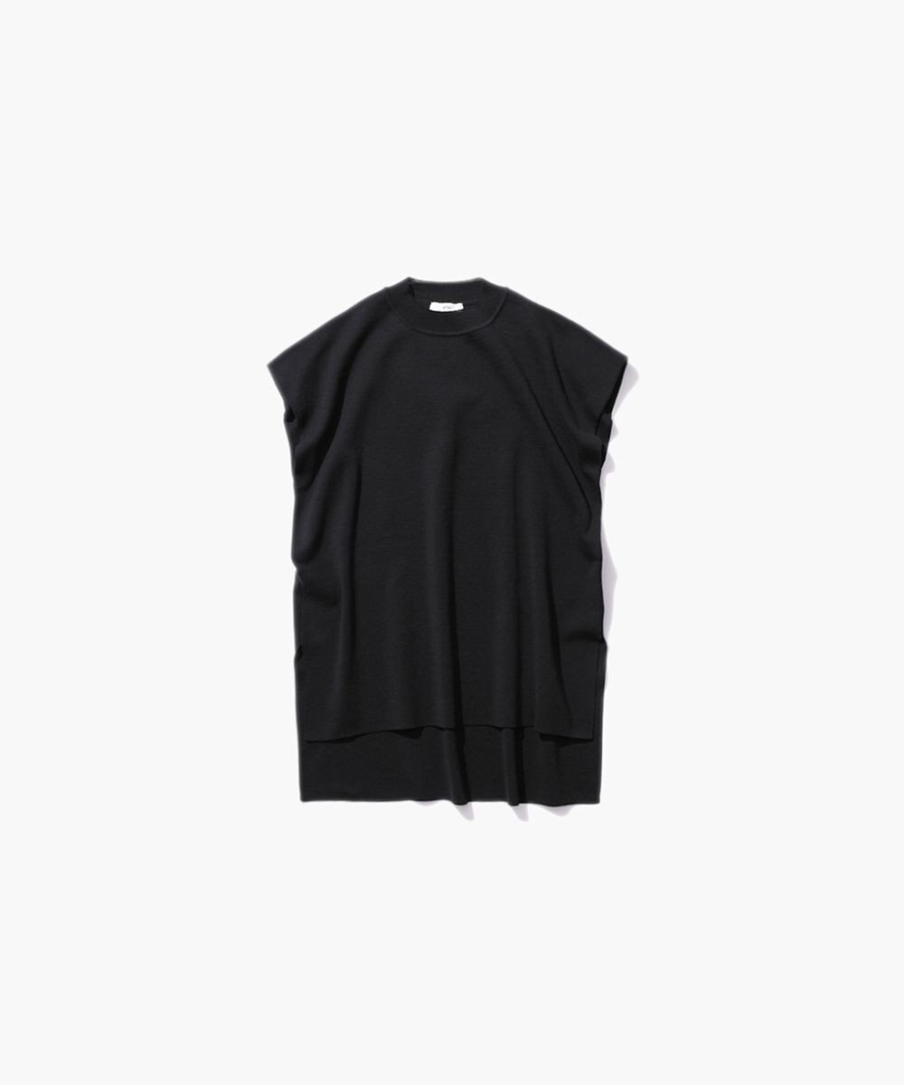 ATON 【23/SS】50/2 NATURAL DYE ORGANIC COTTON | モックネックタンクトップ 
