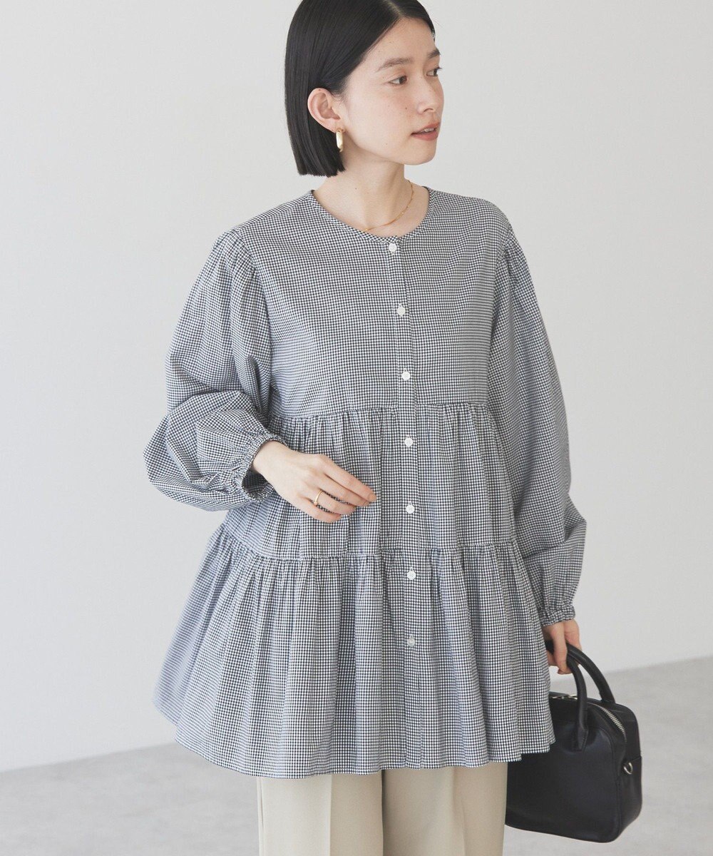 AMERICAN HOLIC ティアードギャザーブラウス 