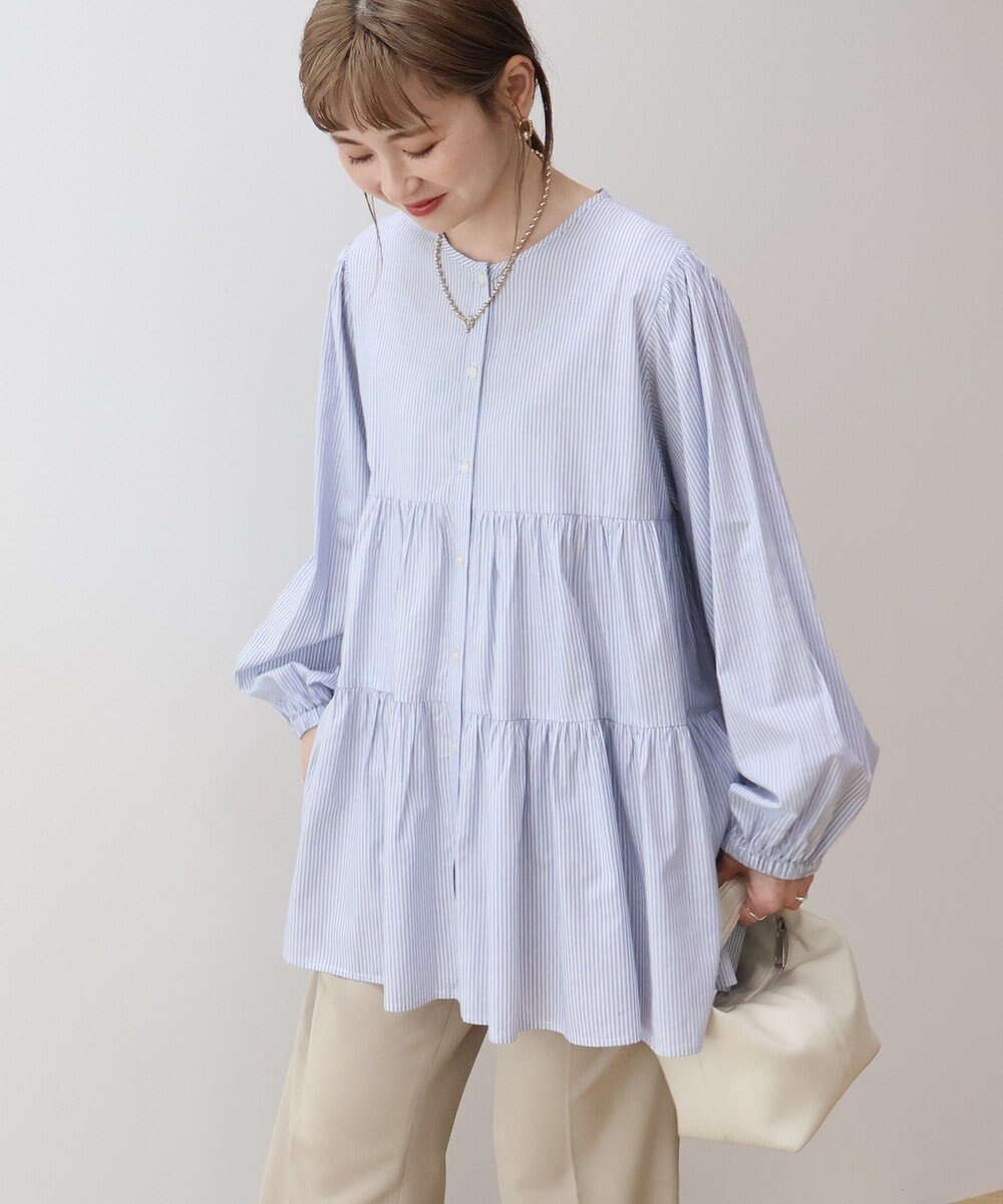 AMERICAN HOLIC ティアードギャザーブラウス 