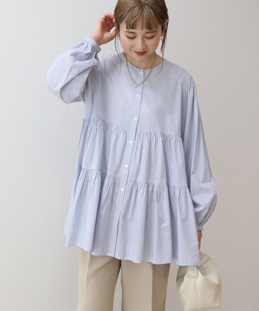 AMERICAN HOLIC ティアードギャザーブラウス 