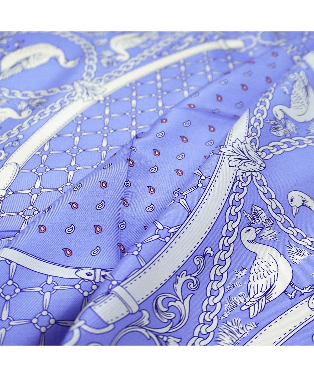 Marca ＜秋の新色＞【Marcaオリジナル】グース  小判 シルクツイル スカーフ 