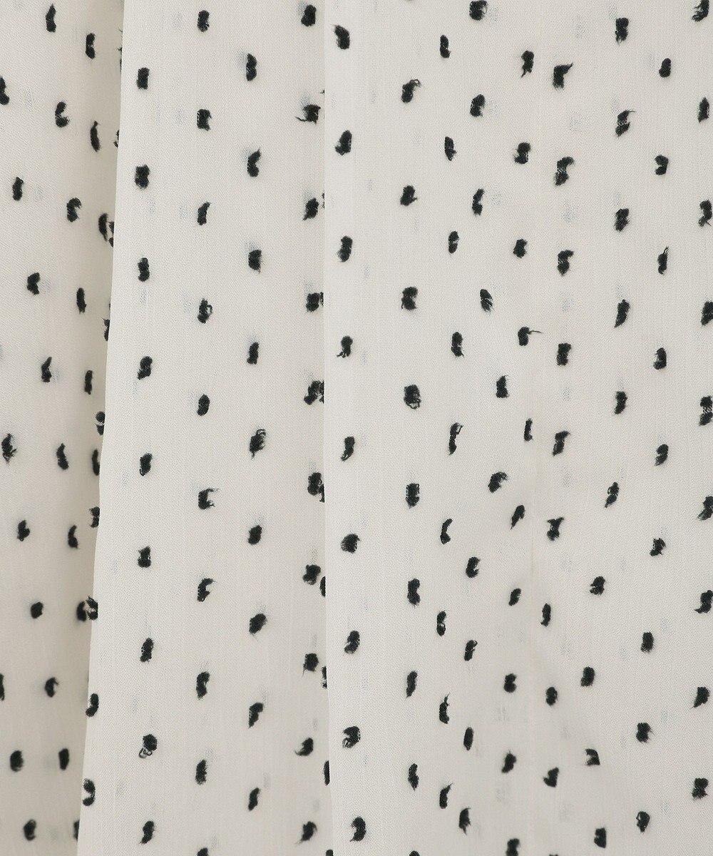 YECCA VECCA シアードットジャガードブラウス 