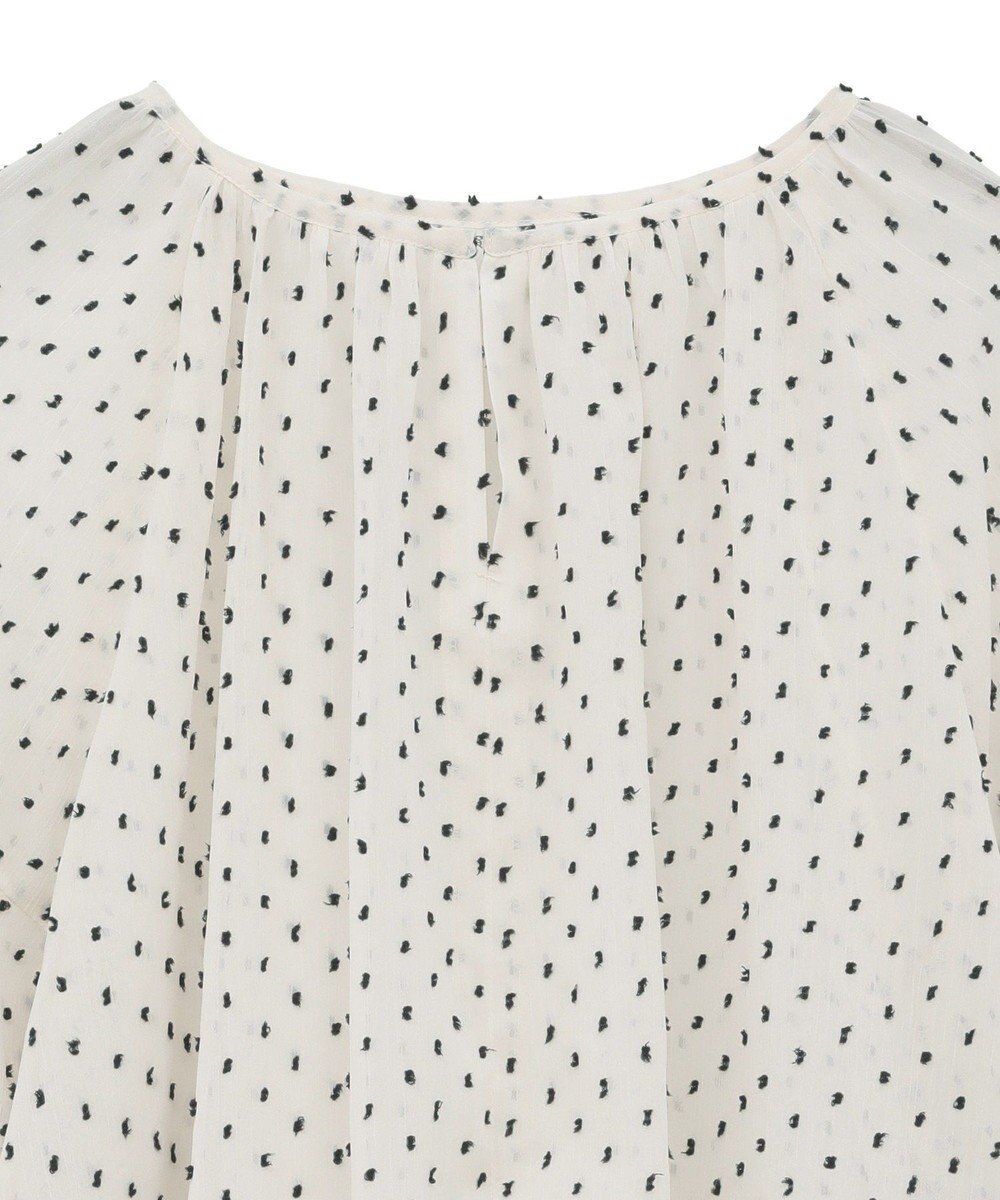 YECCA VECCA シアードットジャガードブラウス 