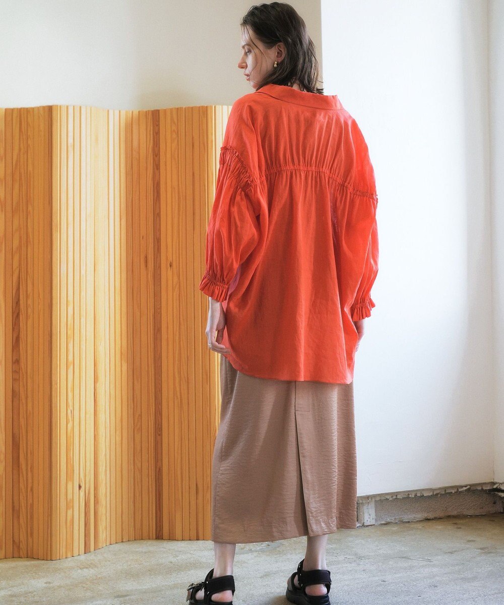 YECCA VECCA シャイニーツイルナロースカート 