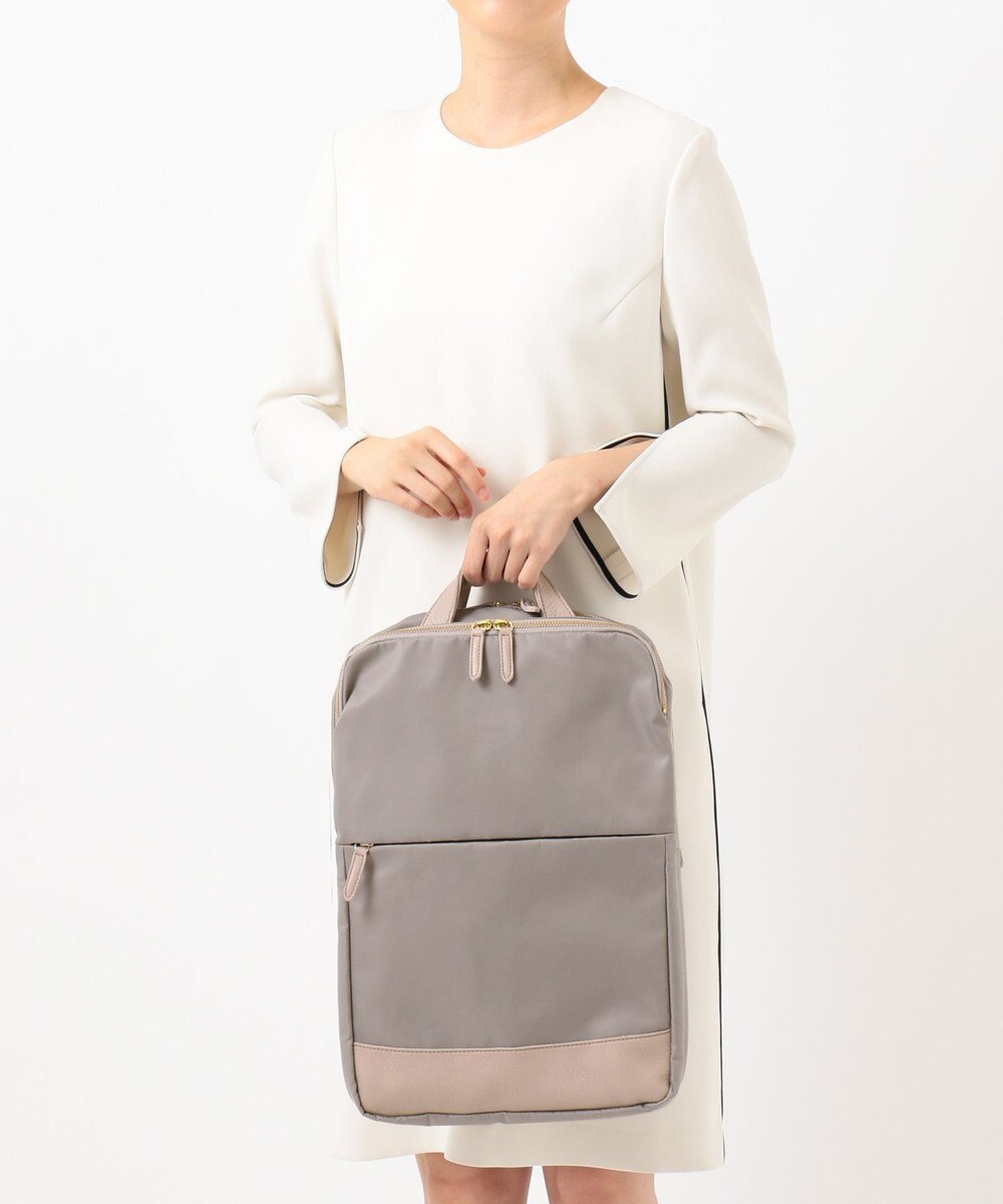 UNBILLION perche ナイロン×牛革PCリュック 