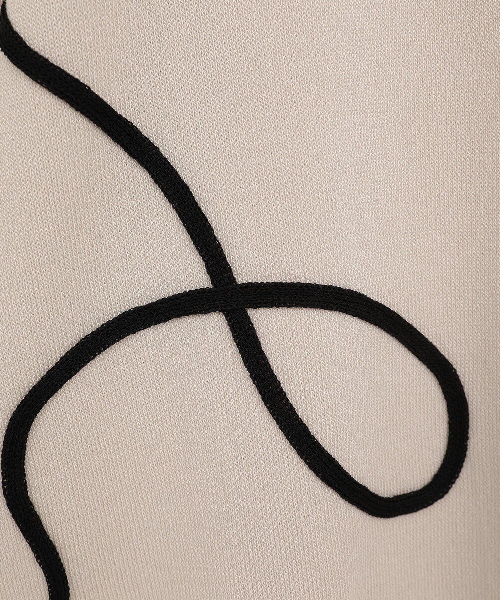 Green Parks 刺繍コードＶネックフレンチカーディガン 