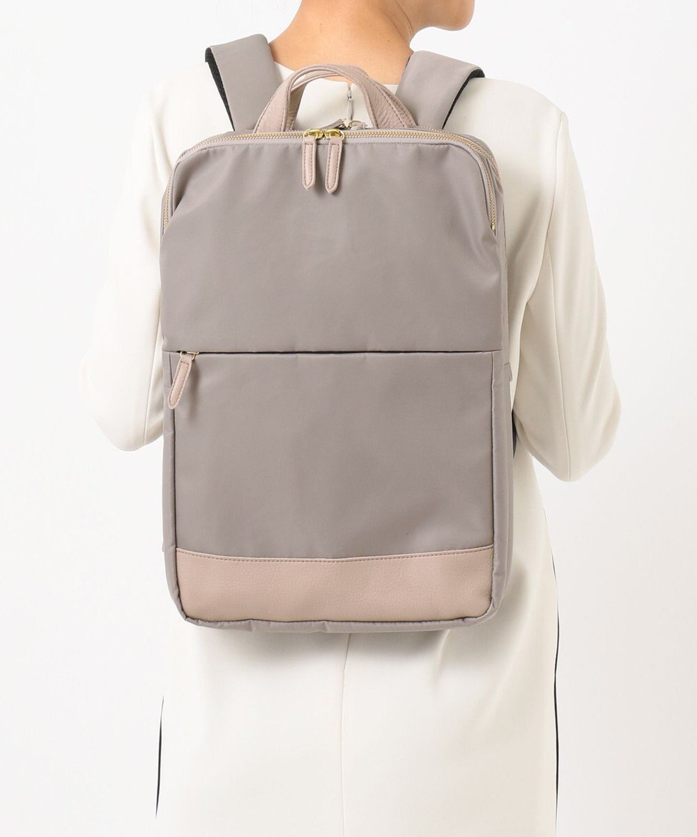 UNBILLION perche ナイロン×牛革PCリュック 