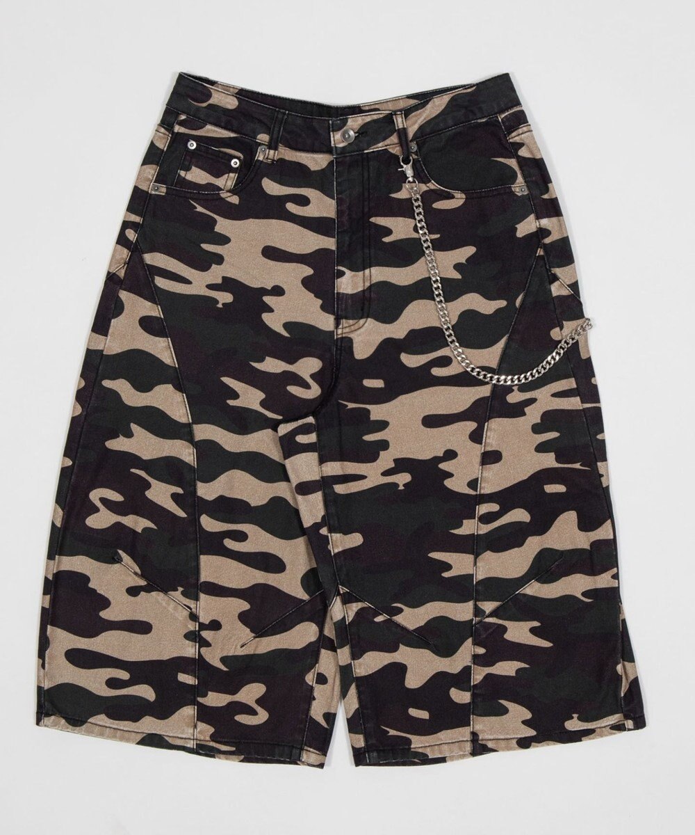 WEGO 【SMLサイズ展開】チェーン付きバルーンショーツ 